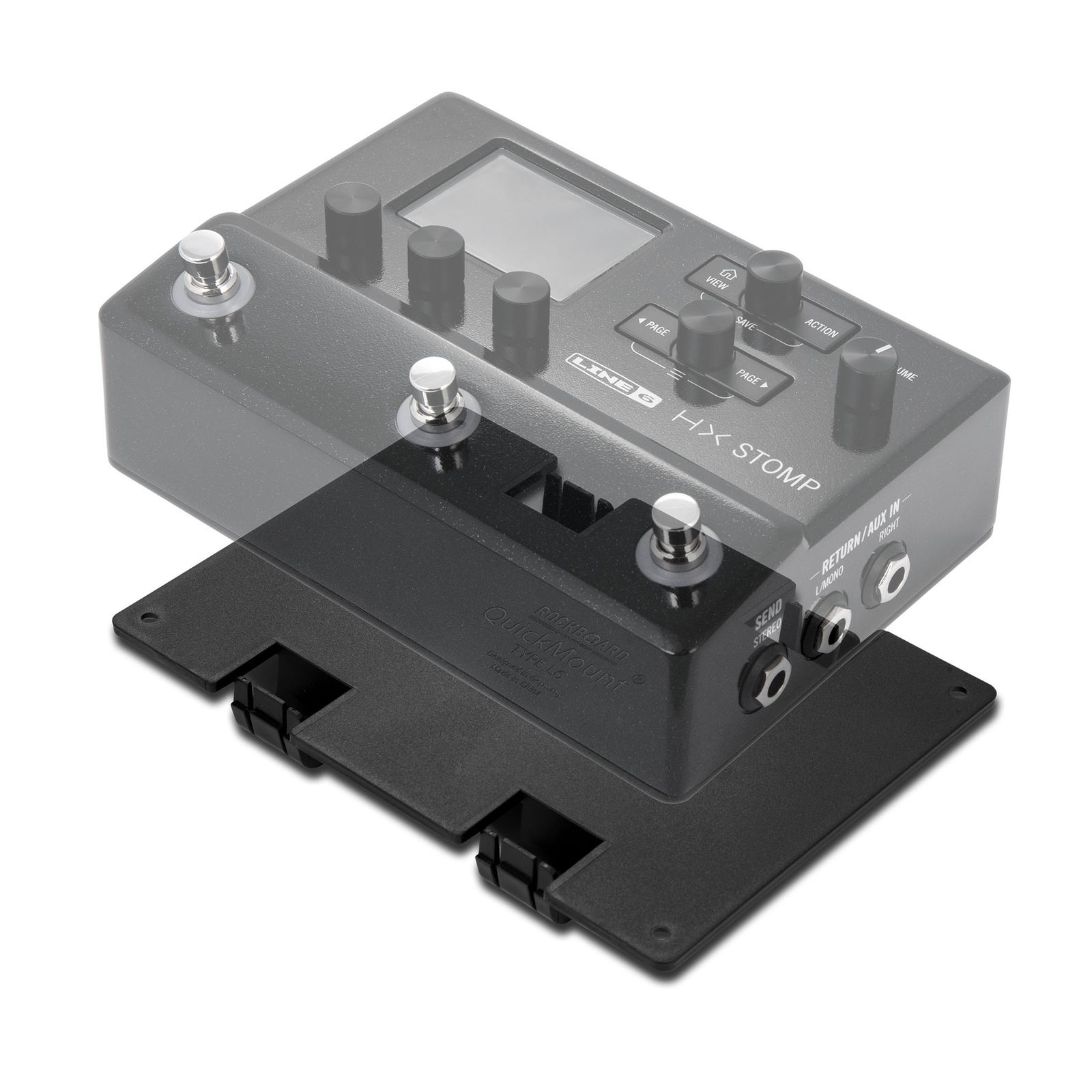 Placa de montaje Rockboard L6 para pedales HX Stomp