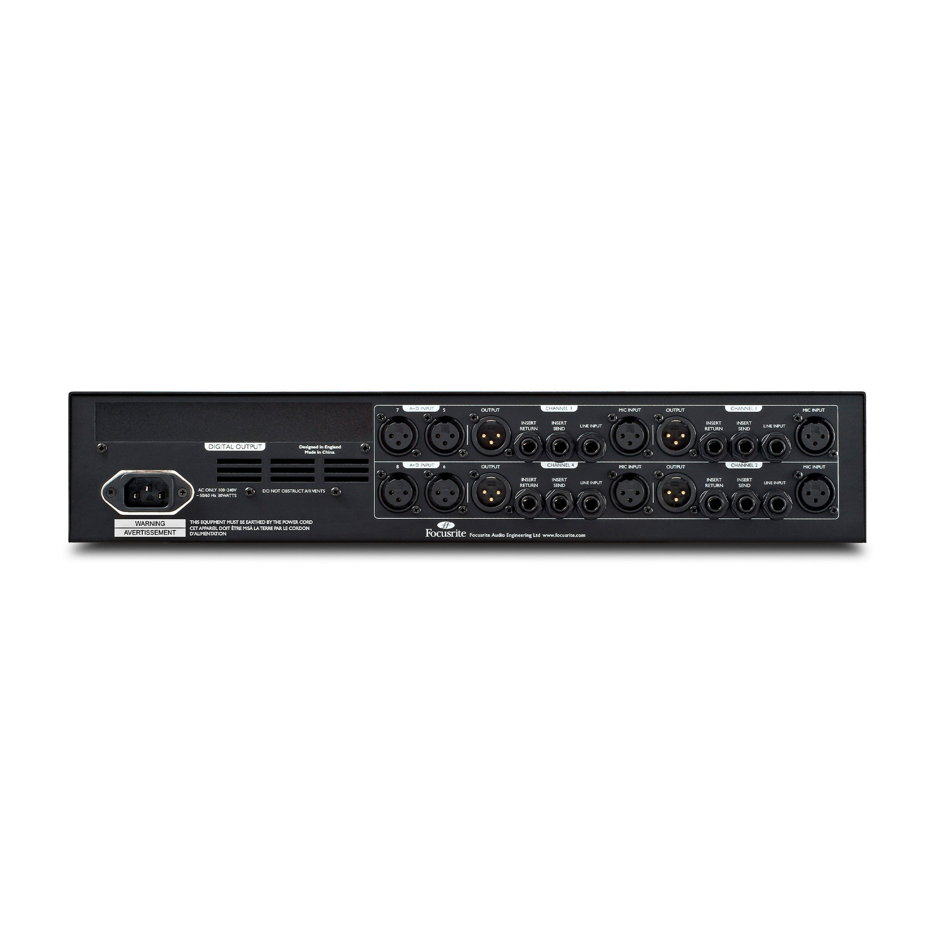 Preamplificador Focusrite ISA 428 MKII de 4 canales foto 2