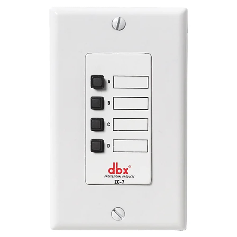 Selector De Pared Para Zonas De Audio DBX ZC-7