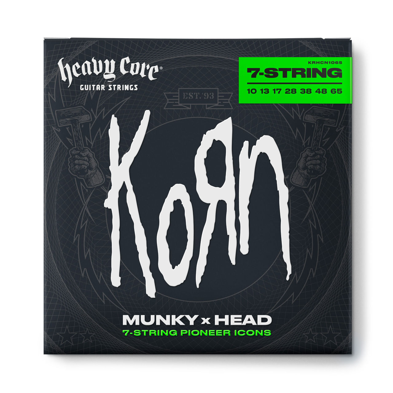 Set de 7 cuerdas para guitarra eléctrica Dunlop 10-65 Korn - KRHCN10657