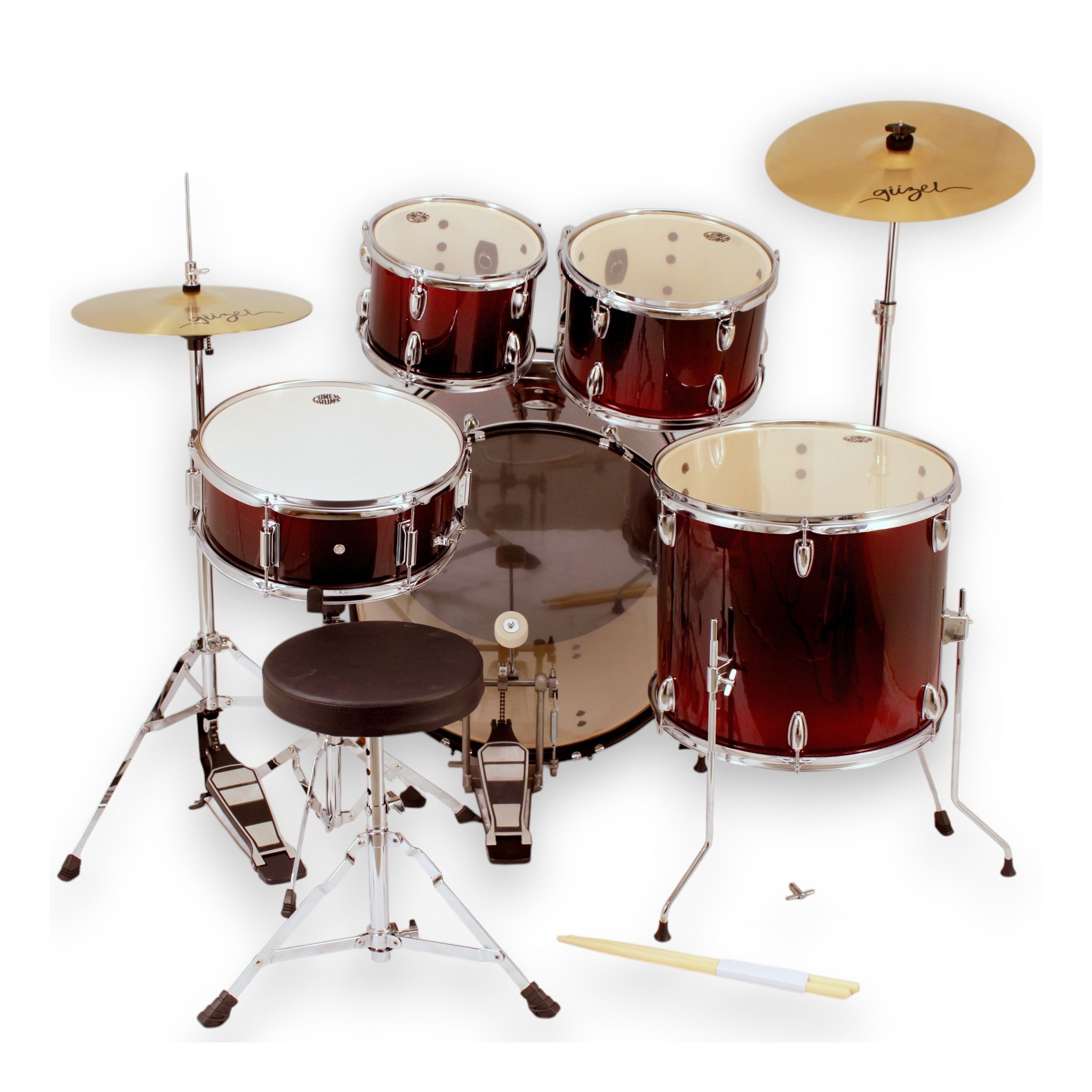 Set de batería acústica PowerDrums CPJ-5 FKR - Red foto 3