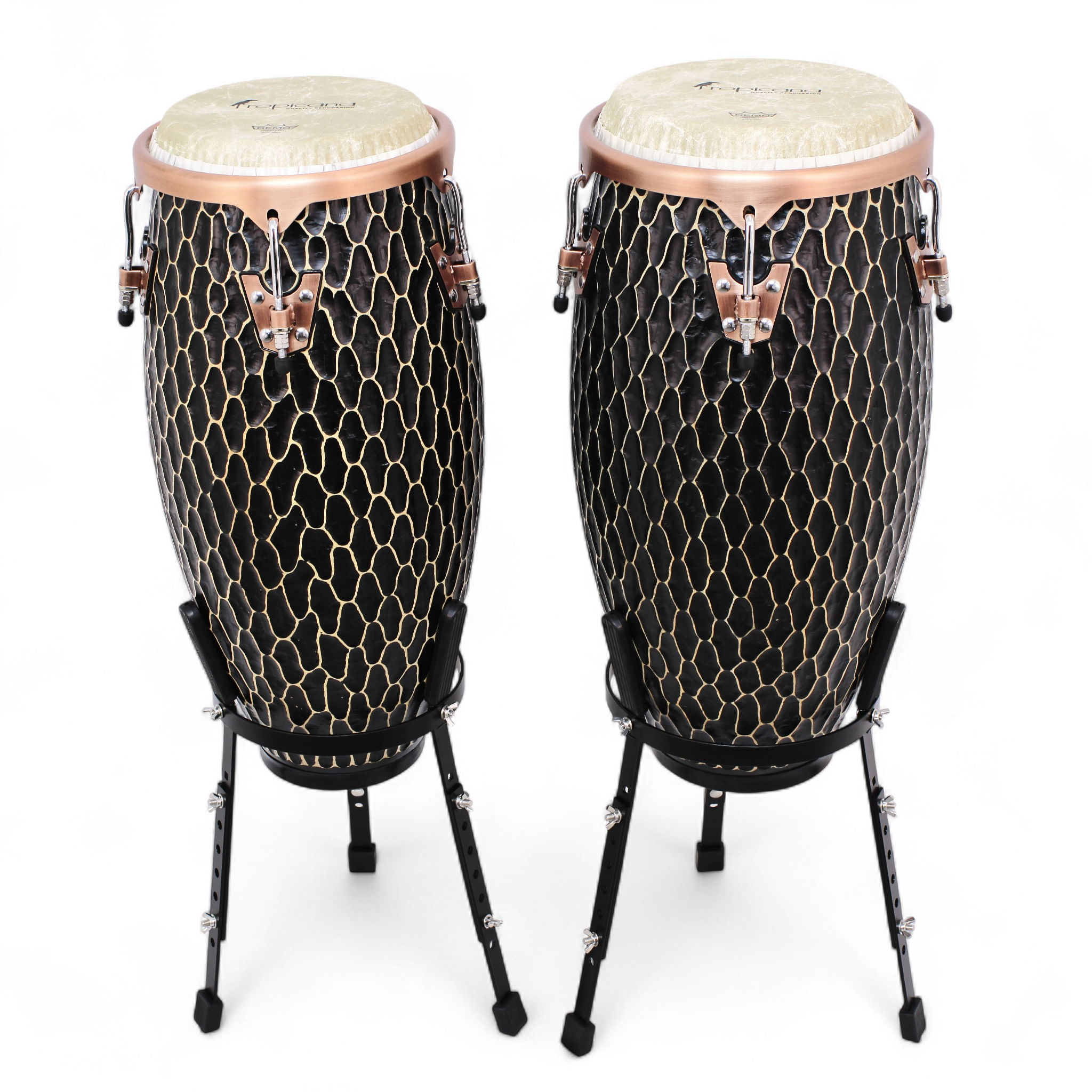 Set de congas Tropicana 10" - 11" Fiberskin con stand CRH850HM foto 4