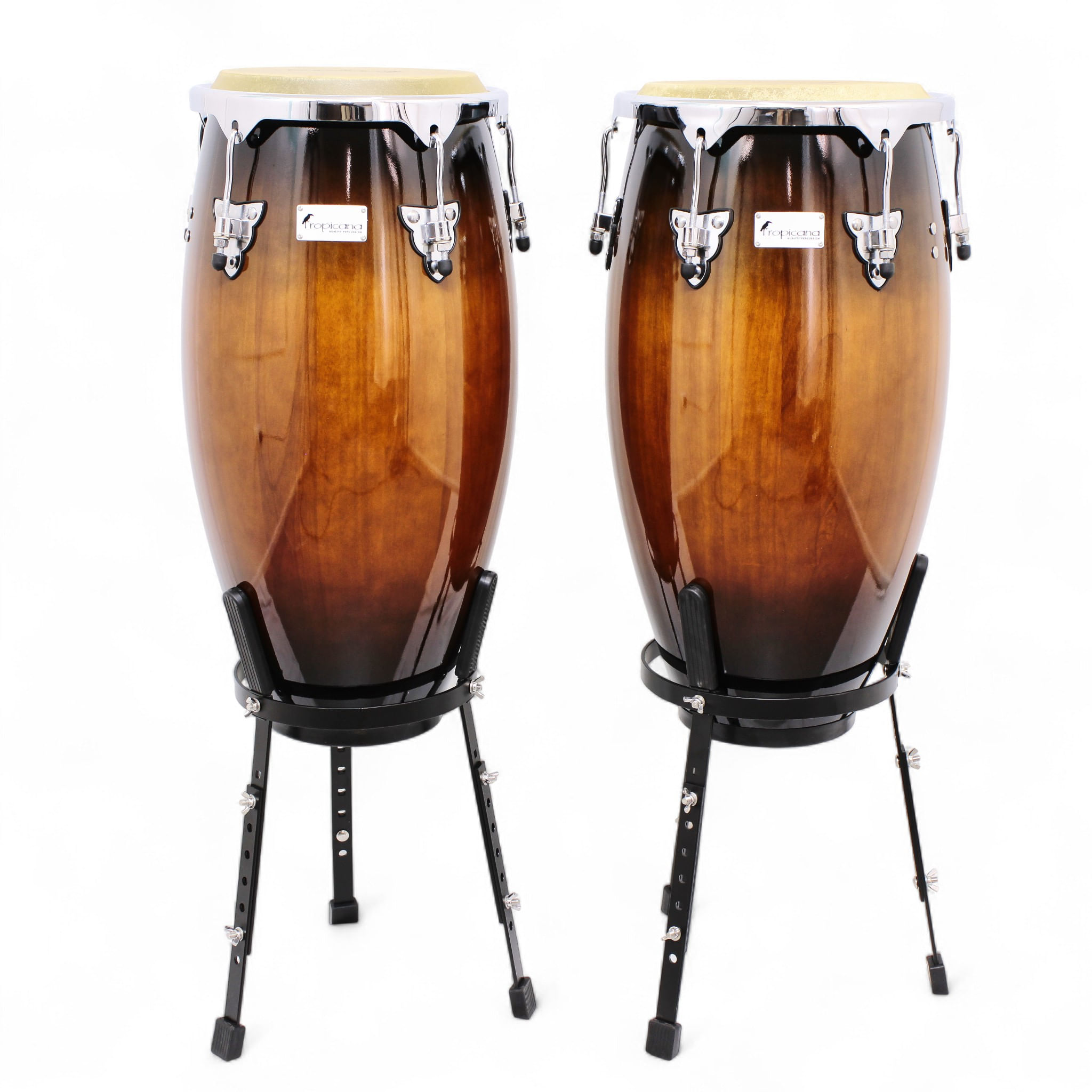 Set de congas Tropicana 11" - 11 3/4" con stand COC700ZBL-BSG