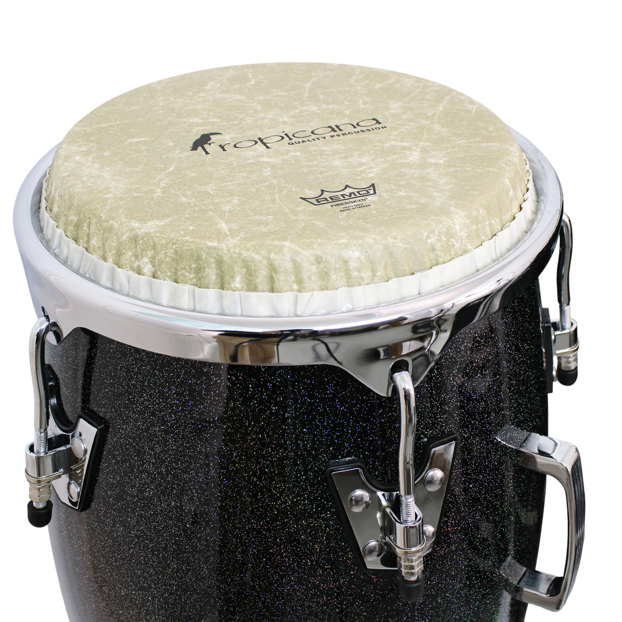 Set de congas Tropicana 11" - 11 3/4" Fiberskin con stand CRC852LBK-BKH foto 5