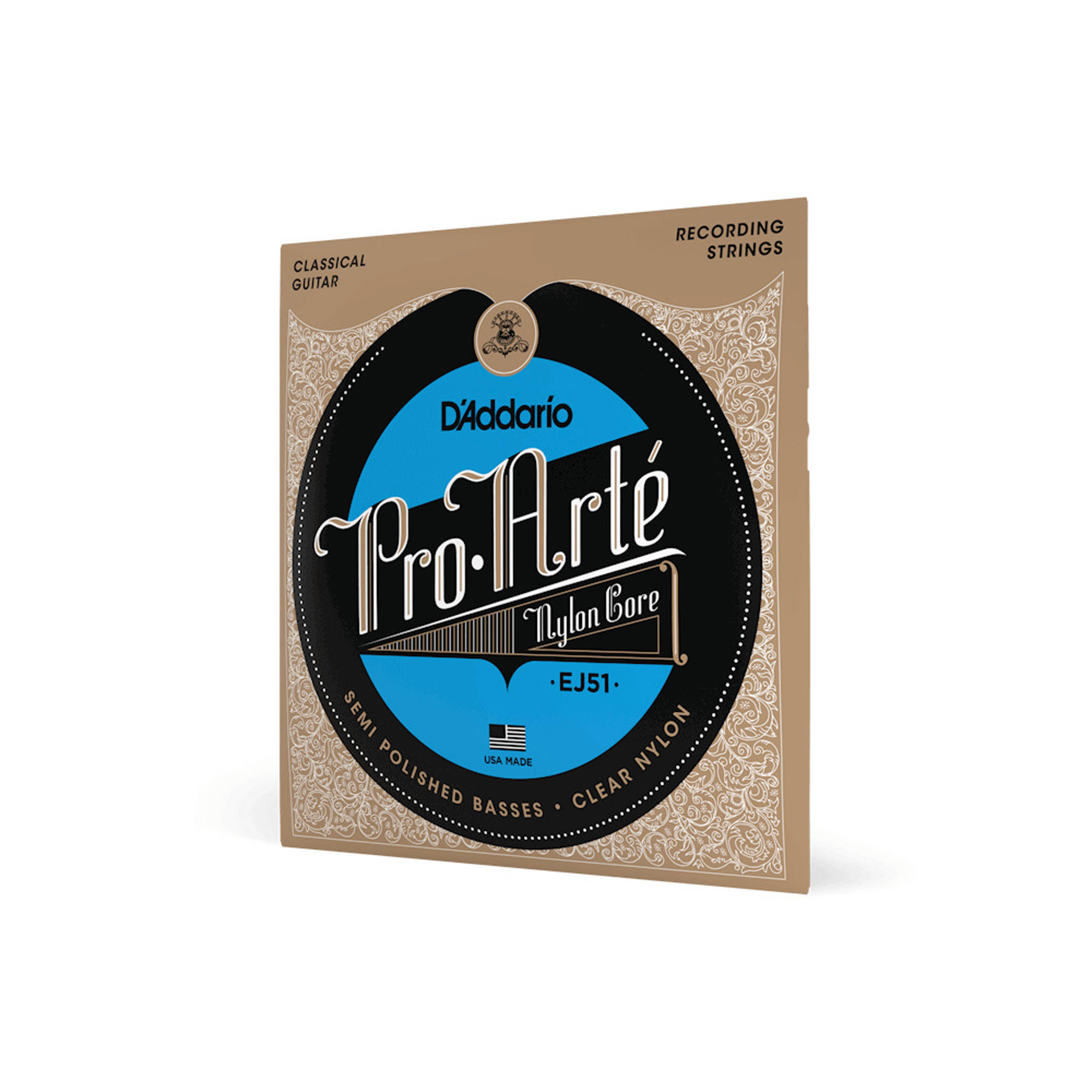 Set de cuerdas Clásicas D'addario EJ51 Pro Arté Polished Basses - tensión alta