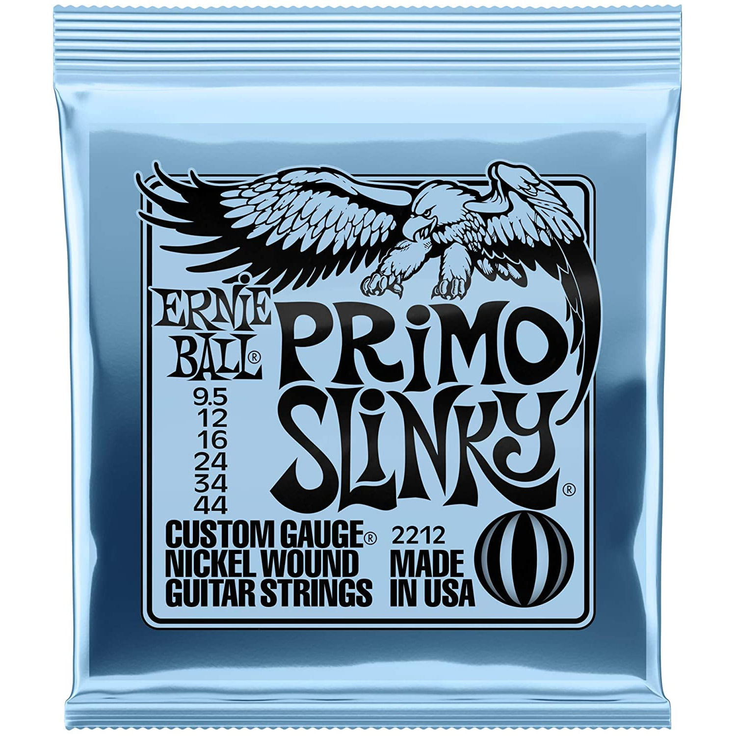 Set de cuerdas de guitarra eléctrica Ernie Ball P02212 Primo Slinky 9.5-44