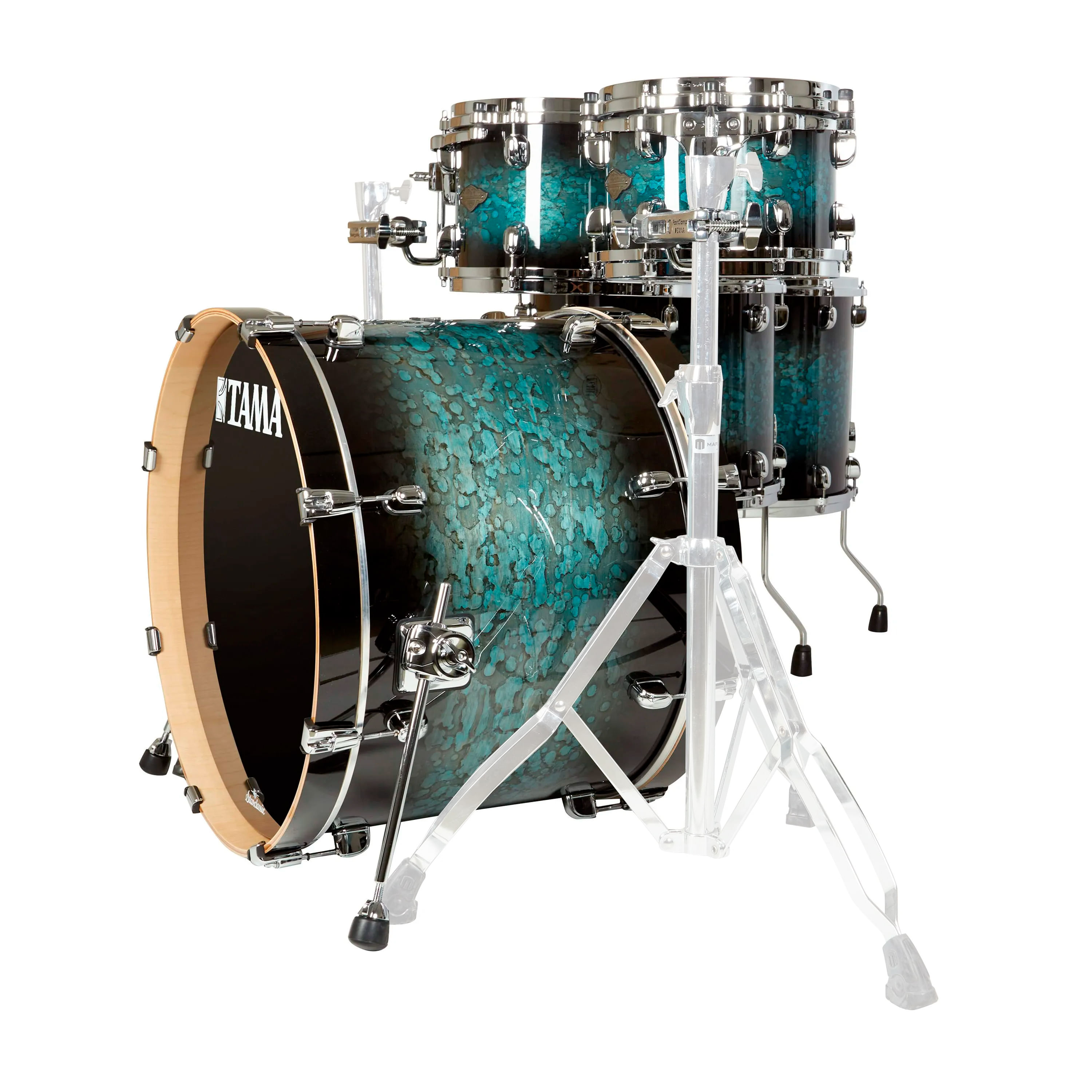Shell Pack Tama Starclassic Performer MBS52RZS 5 piezas - Molten Steel Blue Burst foto 3