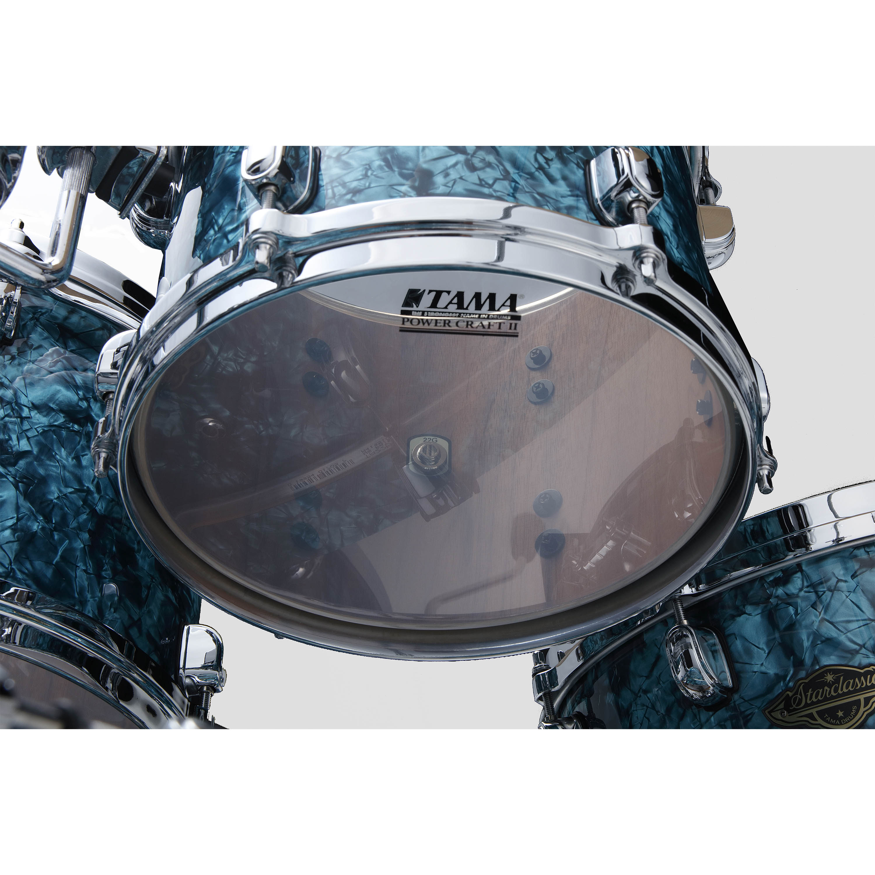 Shell Pack Tama Starclassic Walnut Birch WBR42S 22" 4 piezas- Turquoise Pearl foto 5
