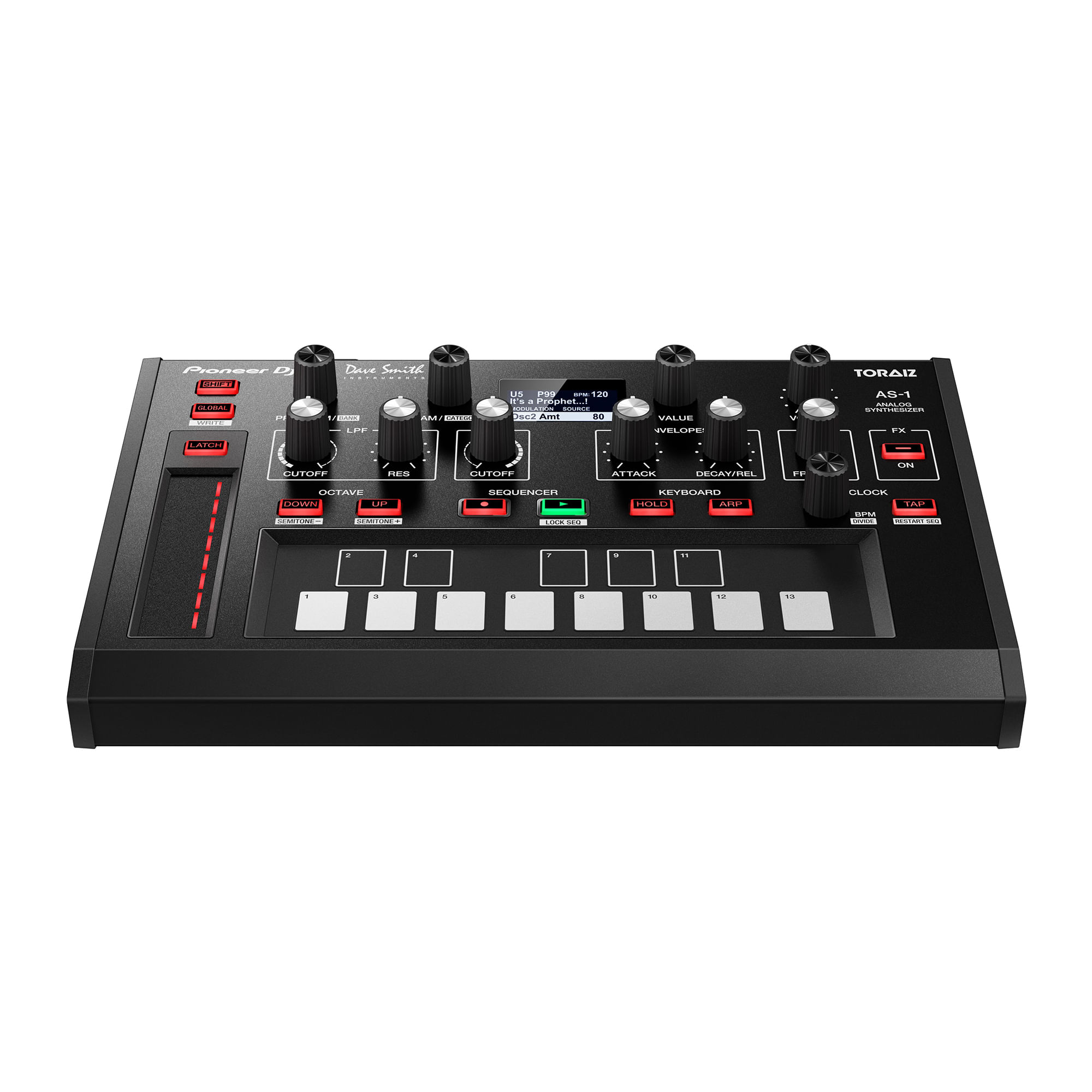 Sintetizador analógico Pioneer DJ TORAIZ AS-1 monofónico - negro foto 3