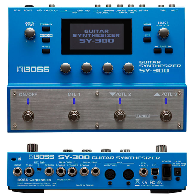 Sintetizador Boss para guitarra o bajo SY300