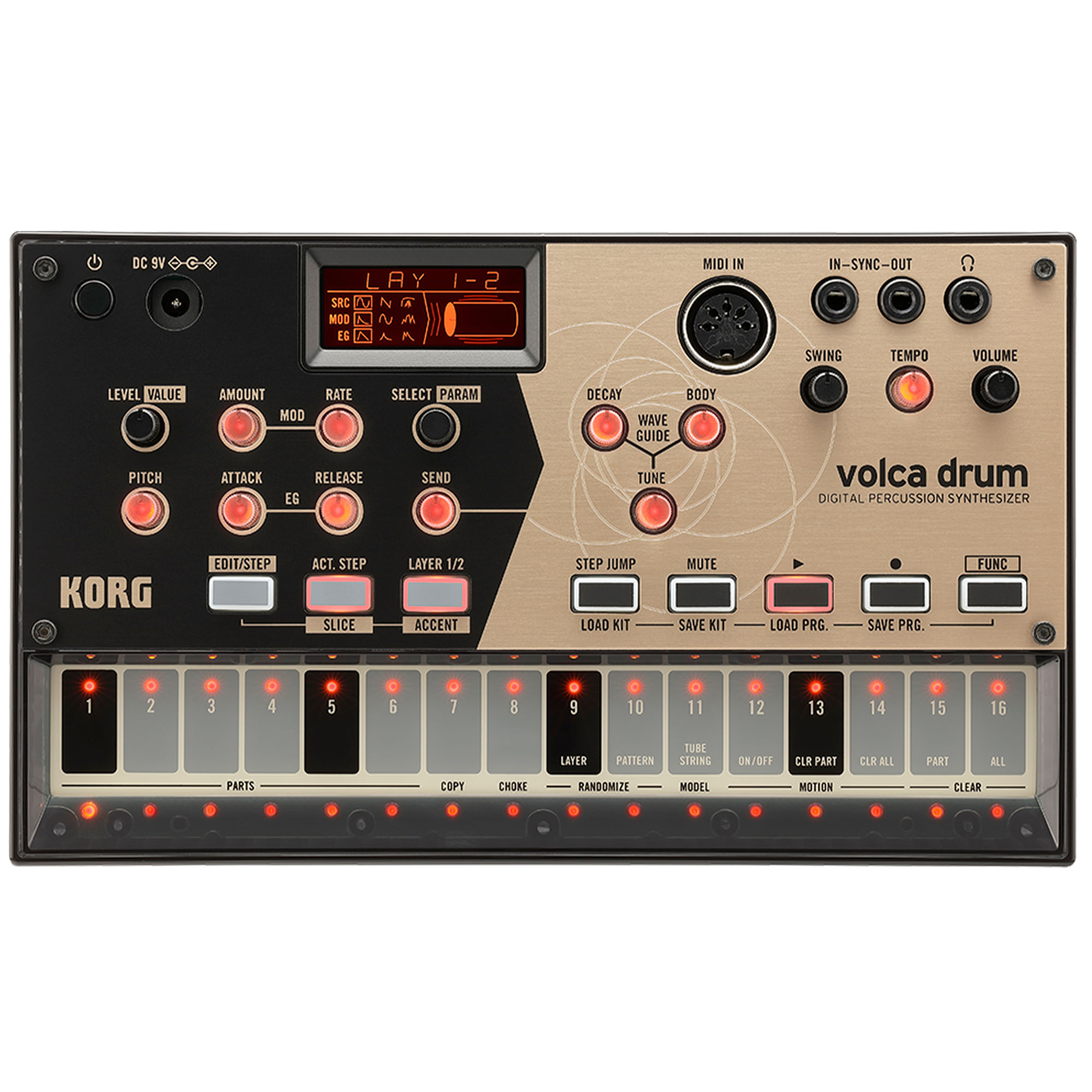 Sintetizador digital de percusión Korg VOLCA-DRUM foto 2