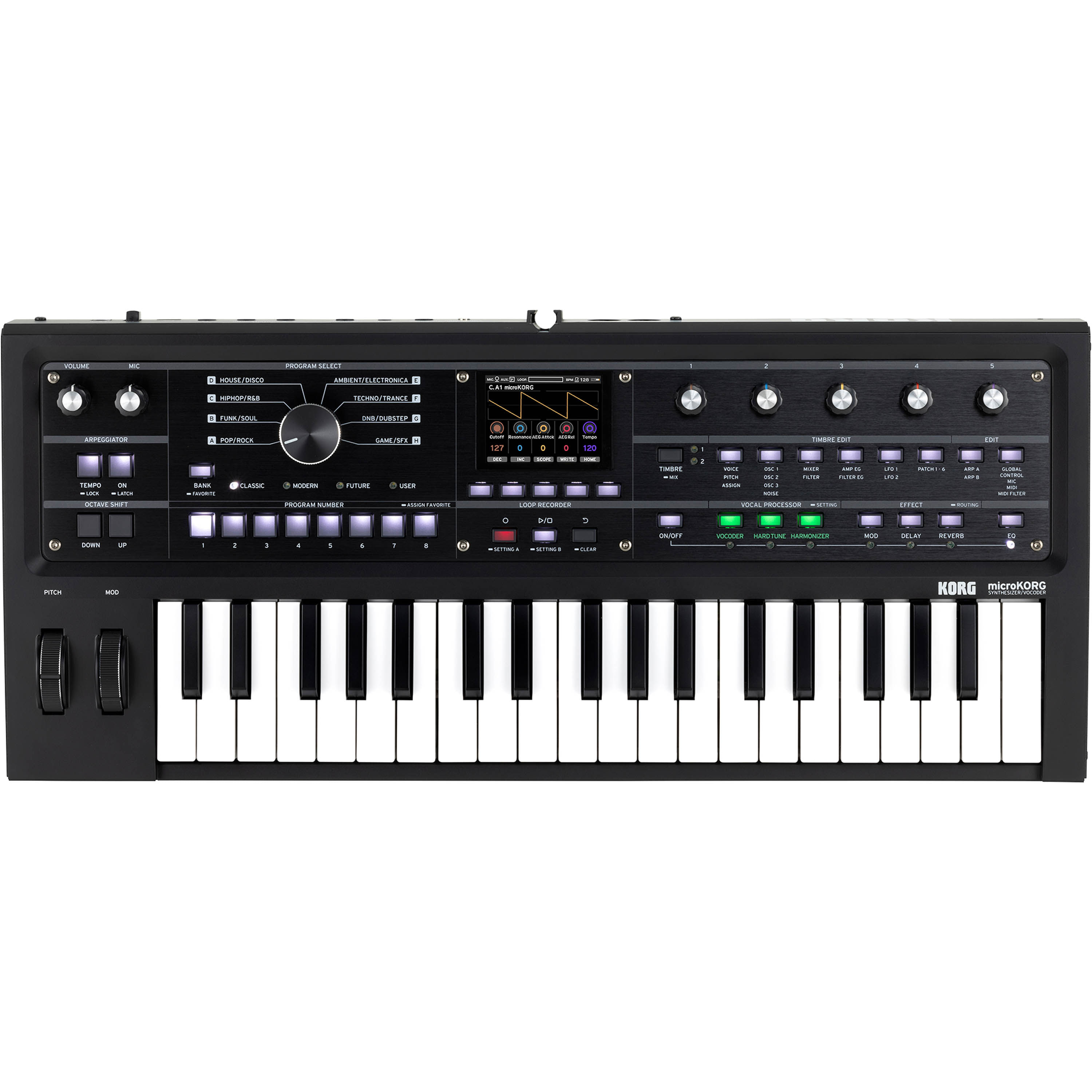 Sintetizador Vocoder Korg microKorg2 - Edición limitada Metallic Black