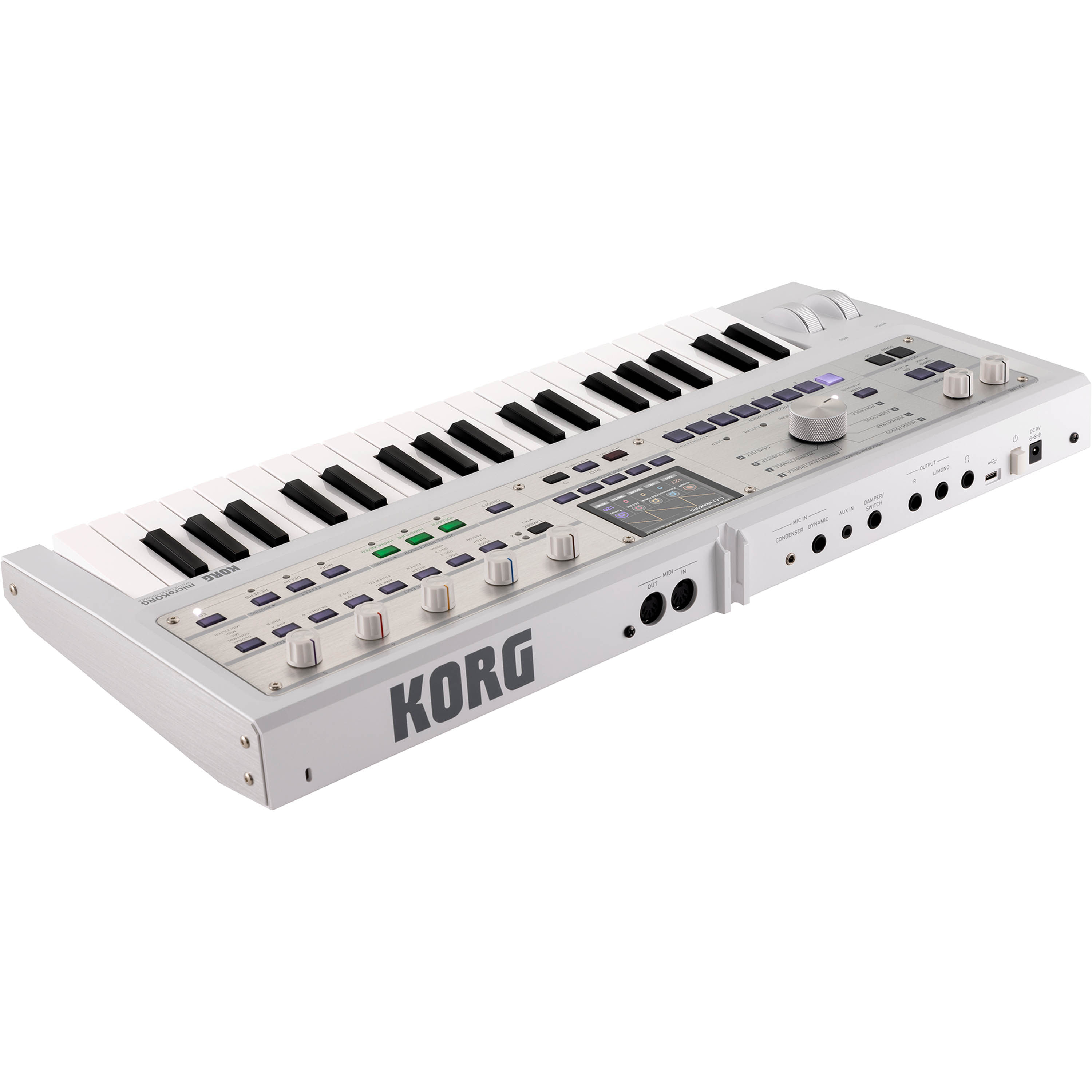 Sintetizador Vocoder Korg microKorg2 - Edición limitada Metallic White foto 3