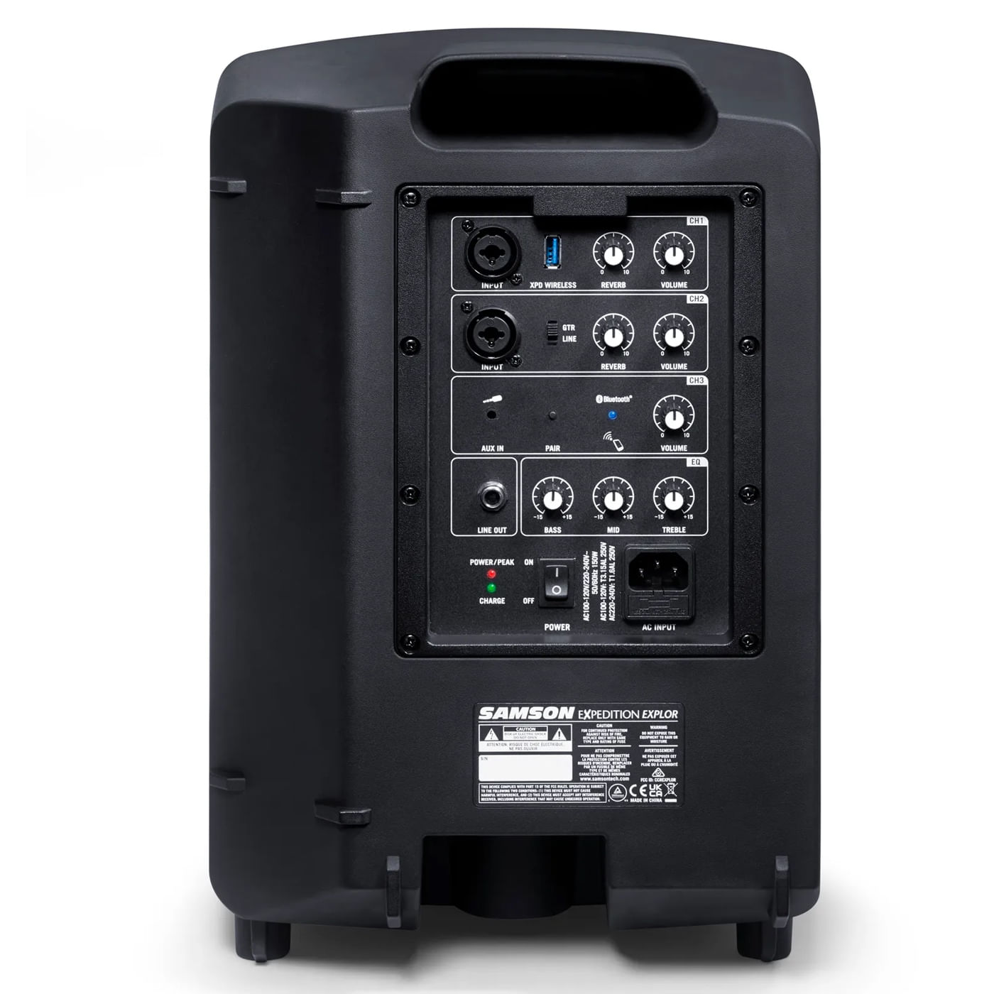 Sistema Audio Portátil C/Mic Y BT Samson Expedition Explor - 8" - 200w foto 5