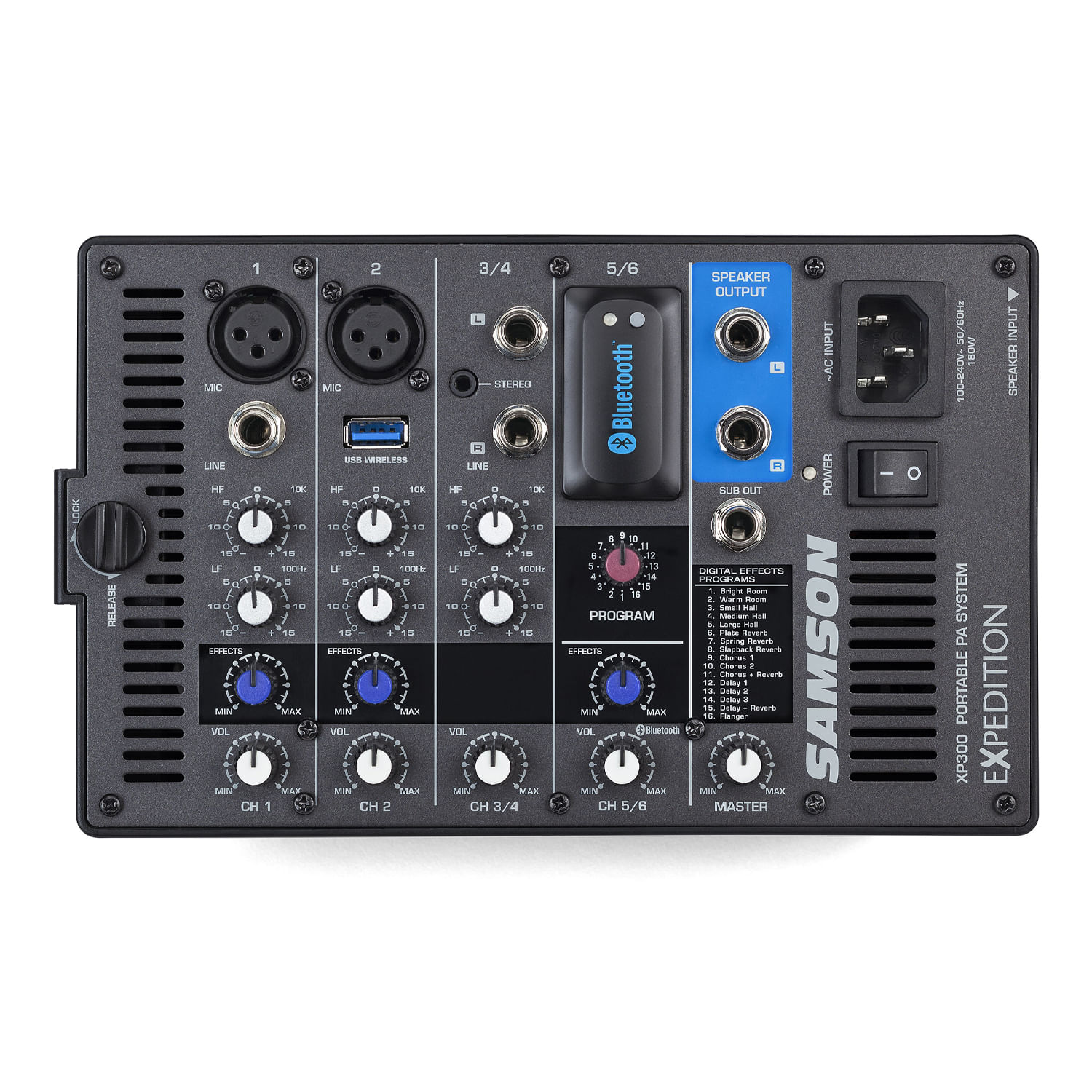 Sistema de audio Samson portátil EXPEDITION XP300B foto 4