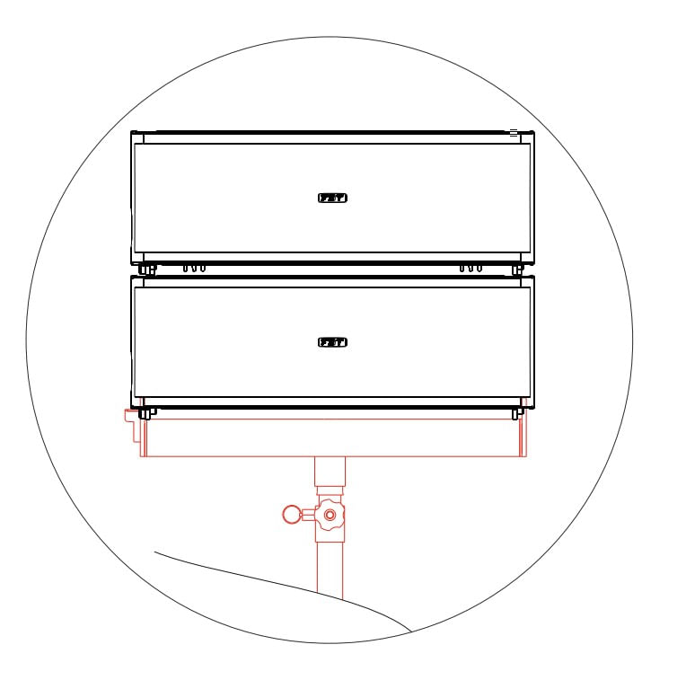 Soporte FBT para line array MT-S 206 MITUS206 foto 4