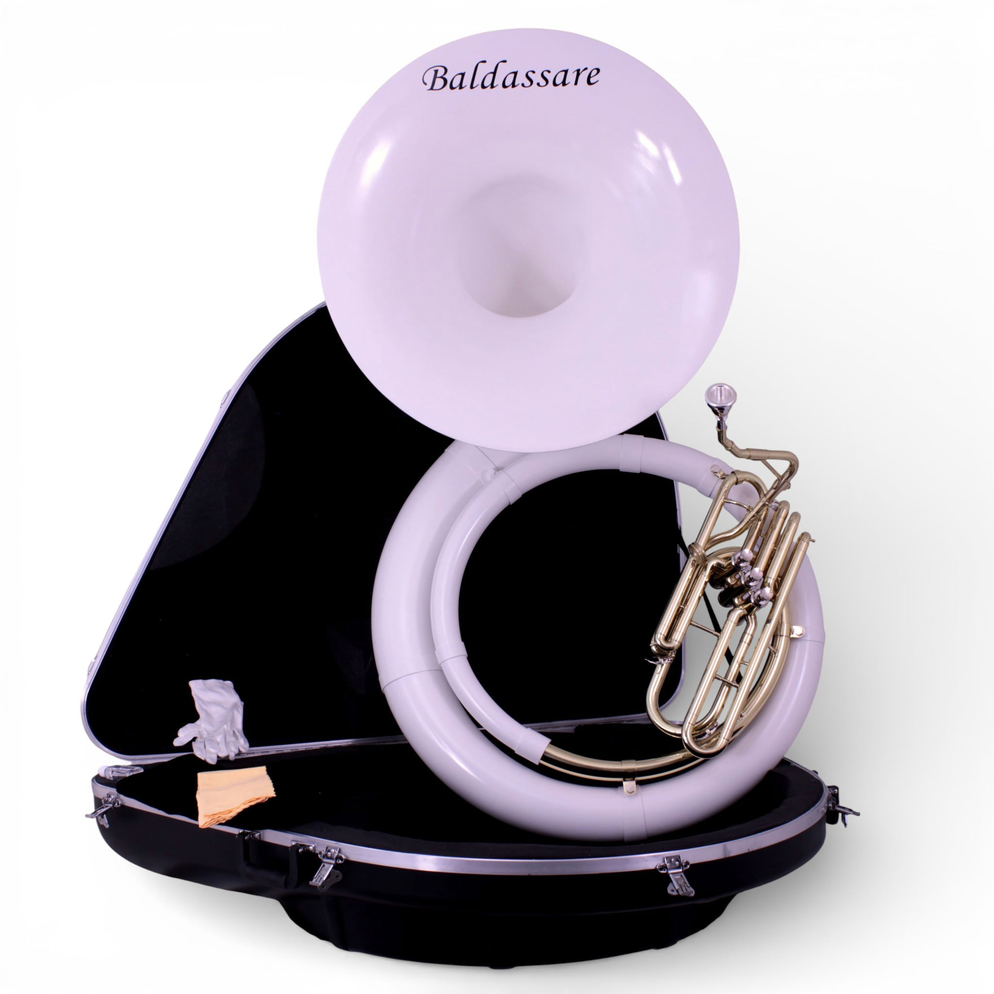 Sousáfono Baldassare Blanco con case JYSP-E170 WH