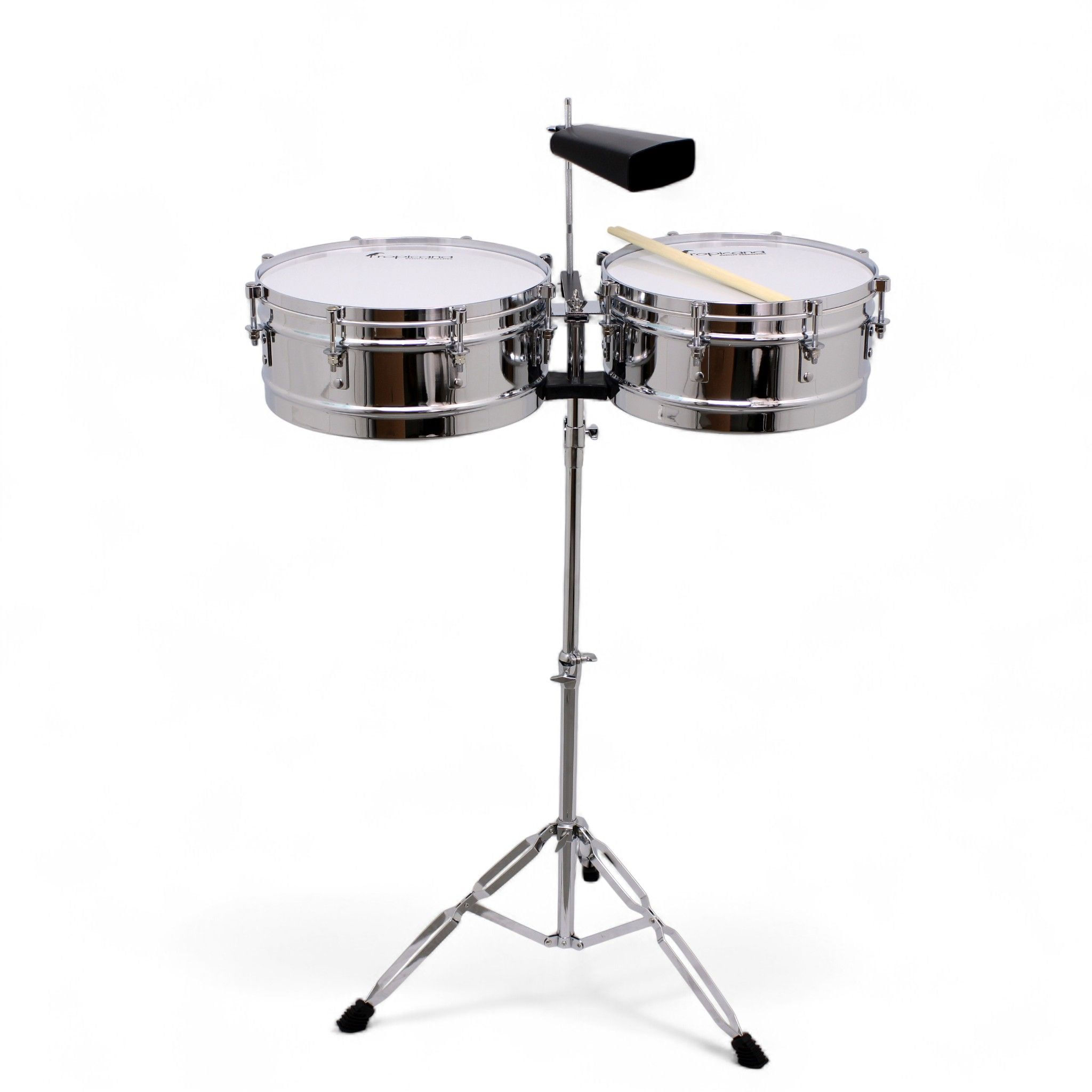 Timbaleta Tropicana 14" - 15" cromada con cencerro TBBC100SZ-CH foto 2