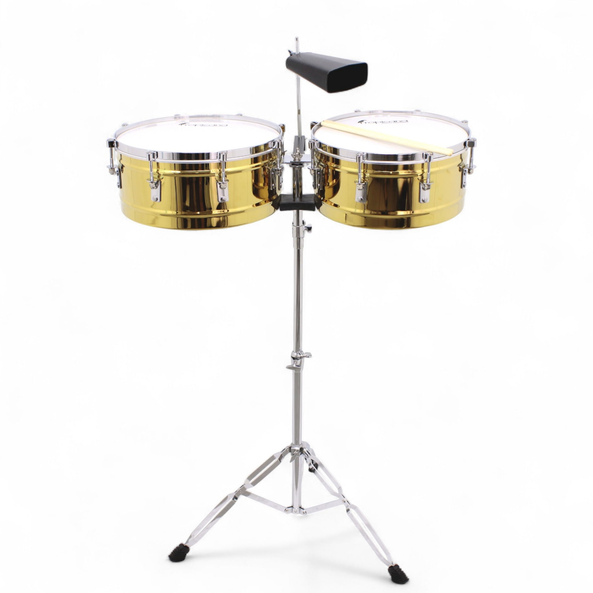 Timbaleta Tropicana 14" - 15" dorada con cencerro TBBG100SZ-MGO