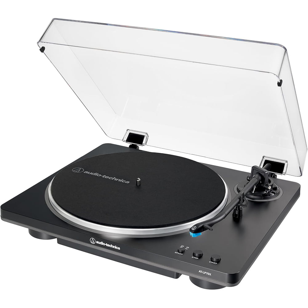 Tornamesa Belt-Drive Audio-Technica AT-LP70X-BG - Negro/Gris foto 3