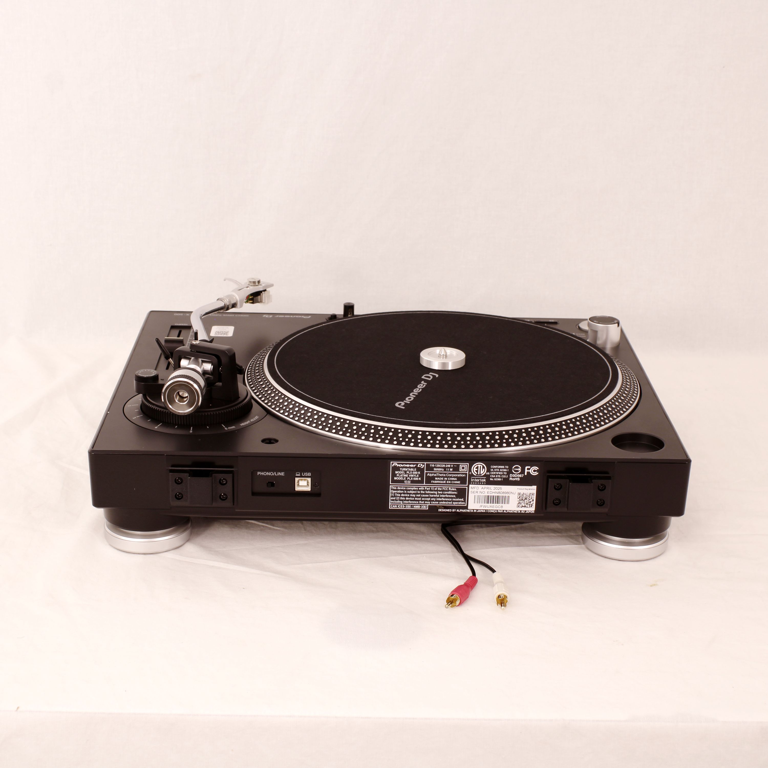Tornamesa Pioneer DJ PLX-500-K - color negro OPENBOX foto 5