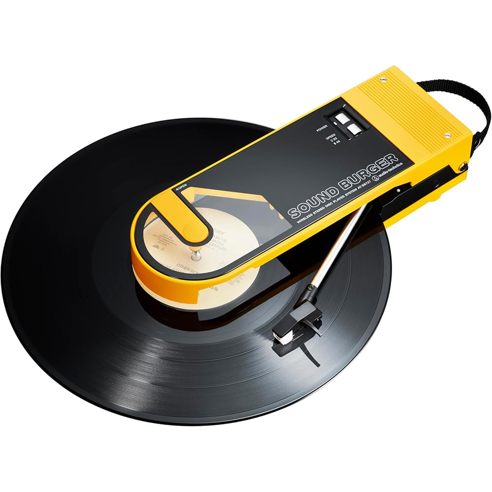 Tornamesa Portátil Audio-Technica Sound Burger AT-SB727 YL - Amarillo