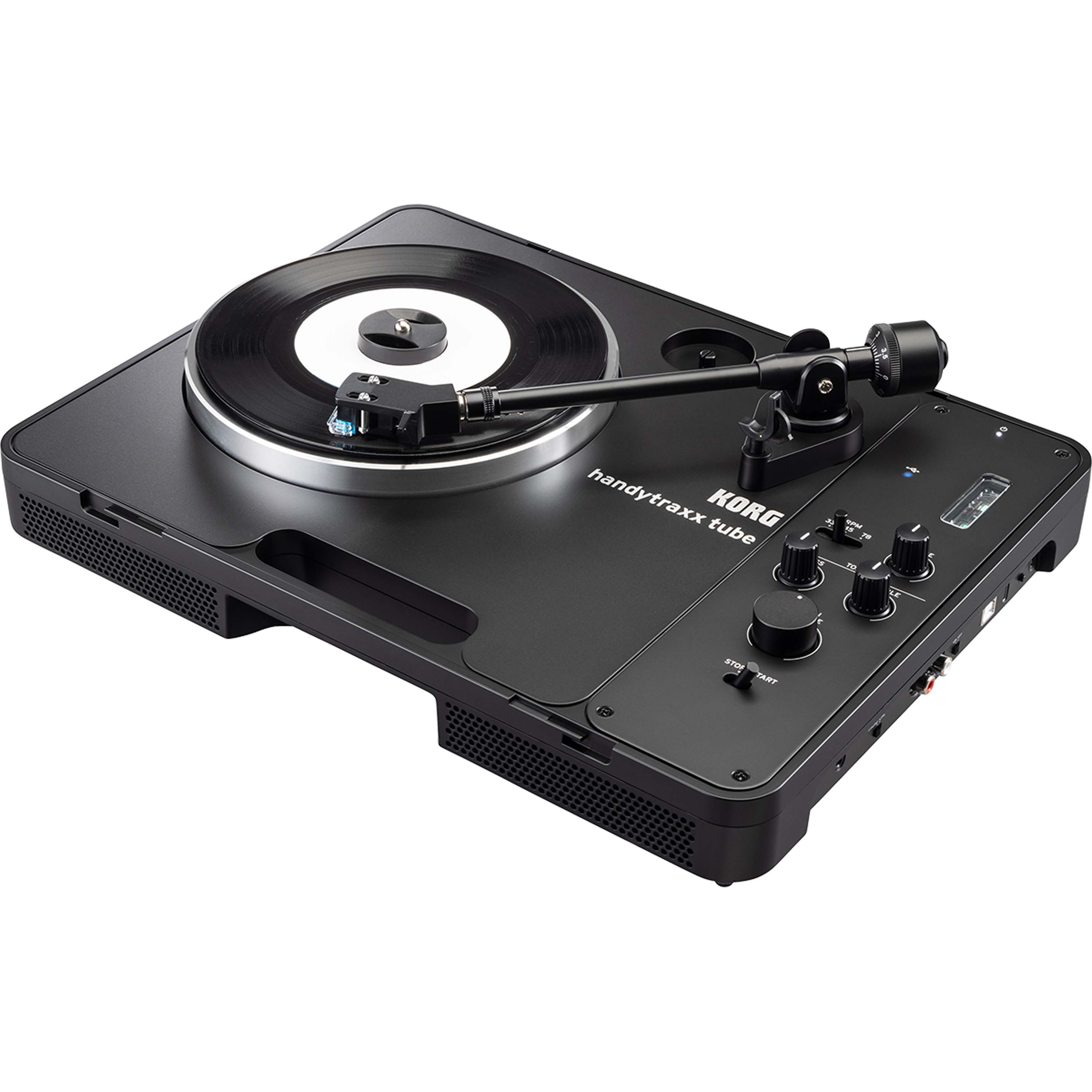 Tornamesa portátil Korg handytraxx tube con preamplificador a tubo foto 3